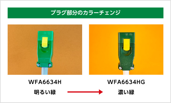 プラグ部分のカラーチェンジ